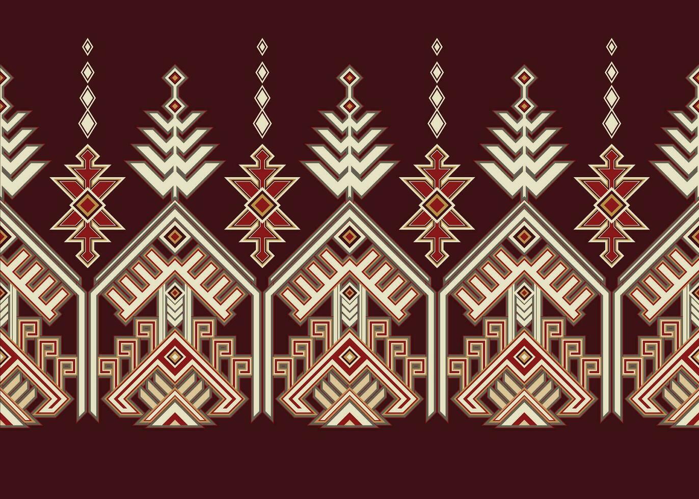 nativo modelo americano tribal indio ornamento modelo geométrico étnico textil textura tribal azteca modelo navajo mexicano tela sin costura vector decoración Moda