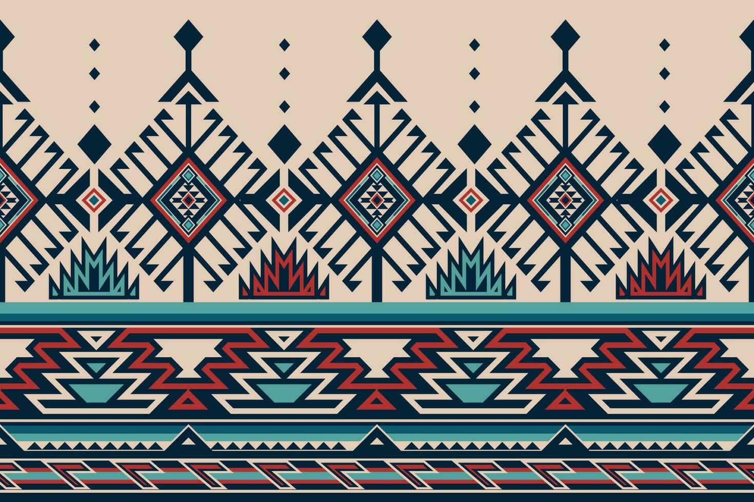 Native pattern american tribal indian ornament pattern geometric ethnic textile texture tribal aztec pattern navajo mexican fabric seamless Vector decoration fashion