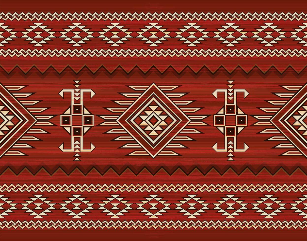 Native pattern american tribal indian ornament pattern geometric ethnic textile texture tribal aztec pattern navajo mexican fabric seamless Vector decoration fashion