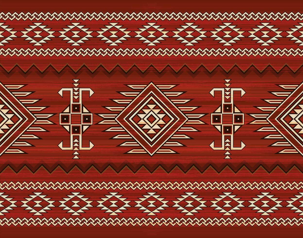 Native pattern american tribal indian ornament pattern geometric ethnic textile texture tribal aztec pattern navajo mexican fabric seamless Vector decoration fashion