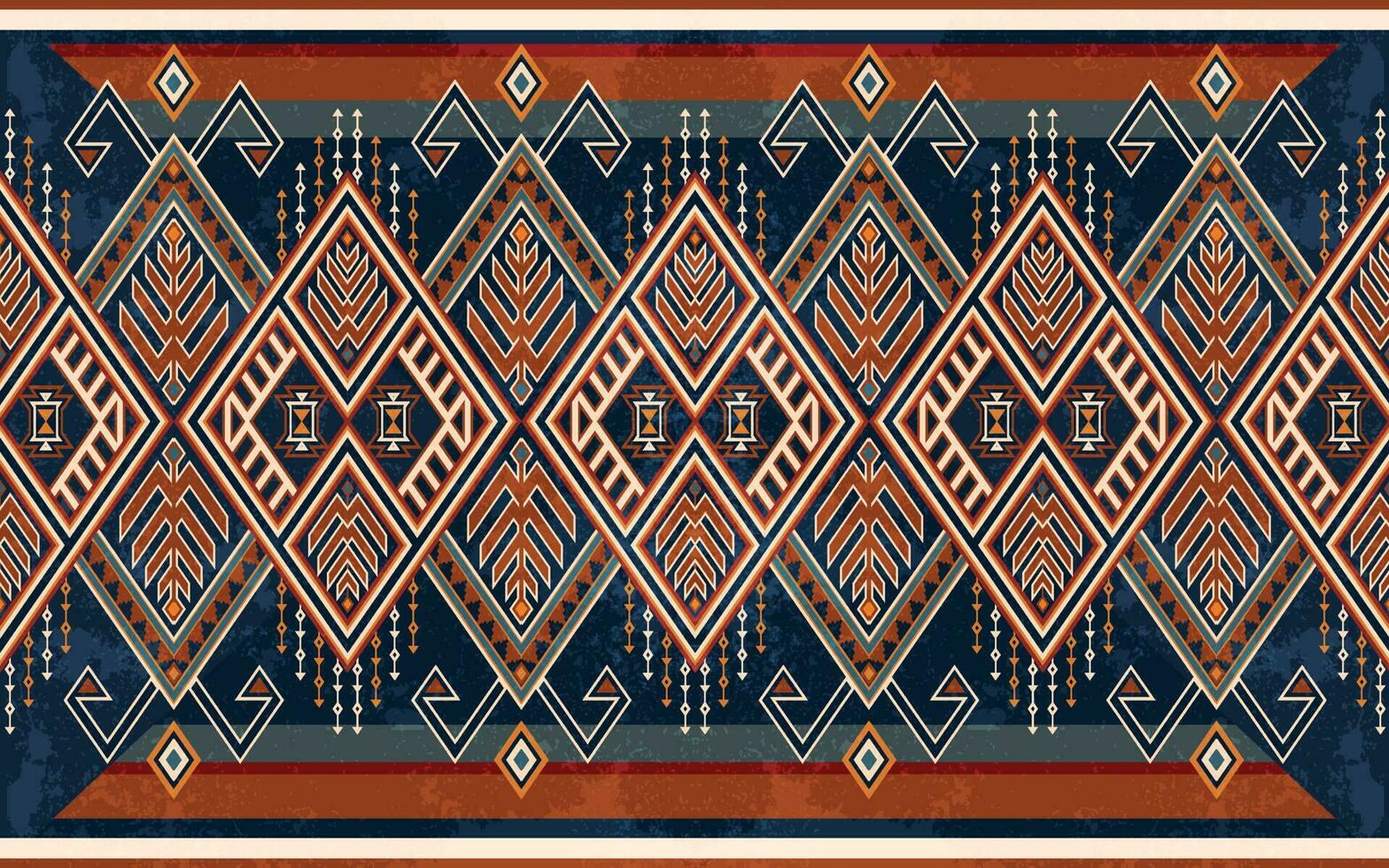 Native pattern american tribal indian ornament pattern geometric ethnic textile texture tribal aztec pattern navajo mexican fabric seamless Vector decoration fashion