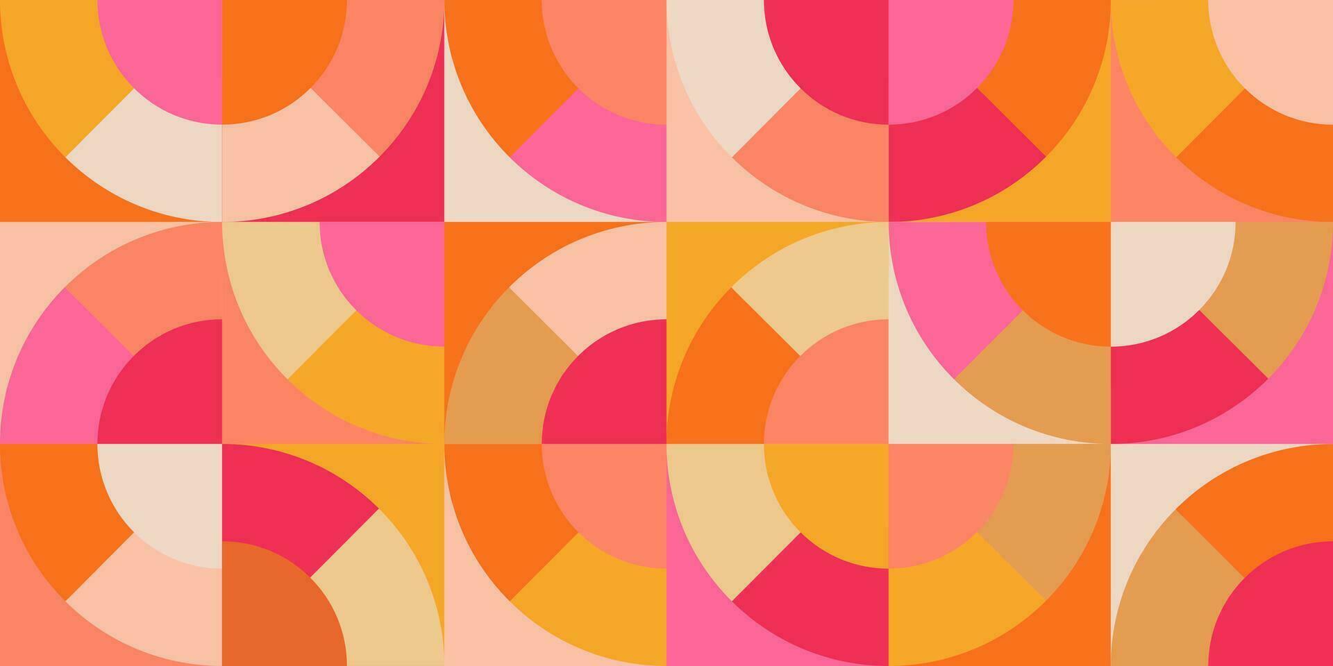 Geometric minimalistic mosaic seamless pattern. Abstract vector for web banner, business presentation, branding, card, invitation, poster, cover, textile print.