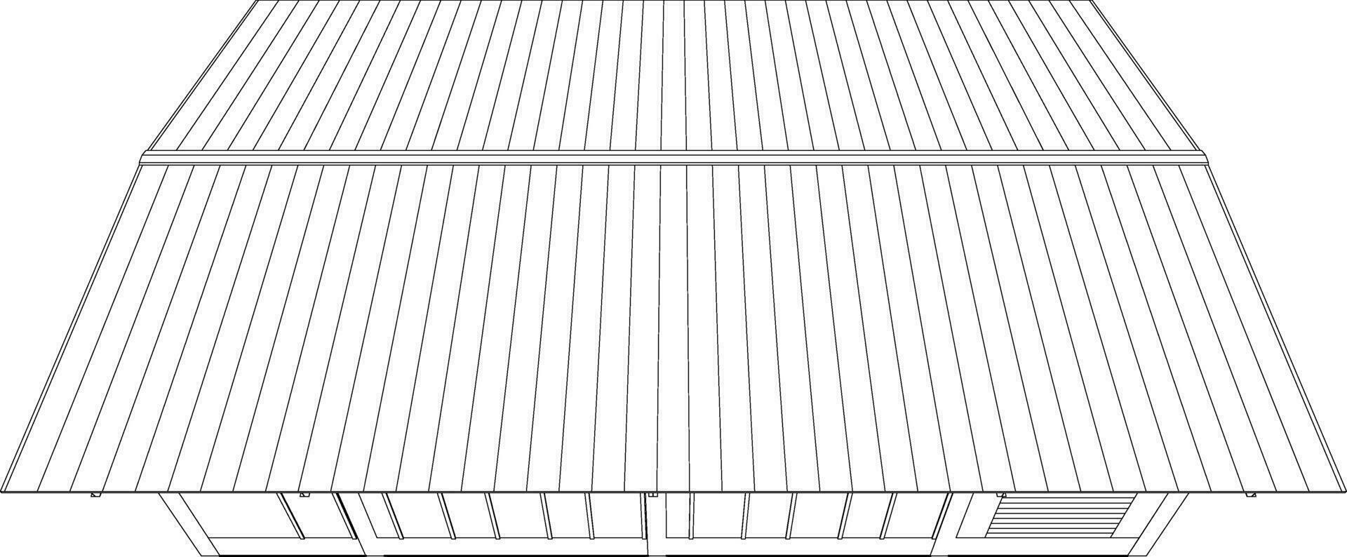 3D illustration of industrial building vector