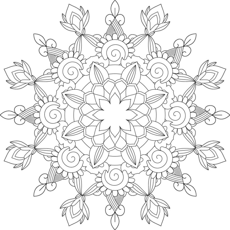 vector resumen mandala modelo. diseño para un fondo de pantalla pintar camisa y loseta pegatina diseño, colorante libro cordón modelo el tatuaje. mándala mandala colorante paginas flor mándala colorante paginas