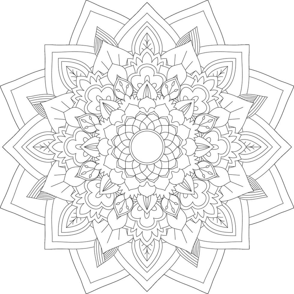 Vector abstract mandala pattern. Design for a wallpaper Paint shirt and tile Sticker Design, coloring book Lace pattern The tattoo. Mandala. Mandala Coloring Pages. Flower Mandala. Coloring Pages