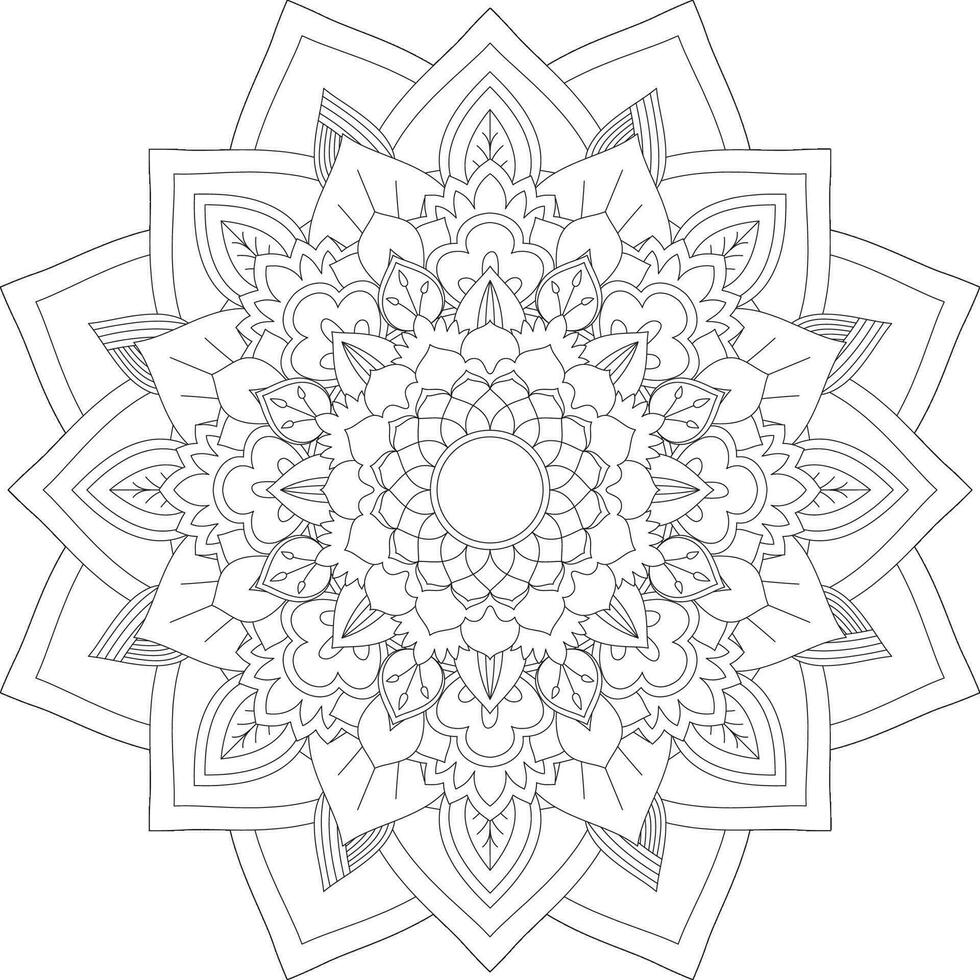 vector resumen mandala modelo. diseño para un fondo de pantalla pintar camisa y loseta pegatina diseño, colorante libro cordón modelo el tatuaje. mándala mandala colorante paginas flor mándala colorante paginas