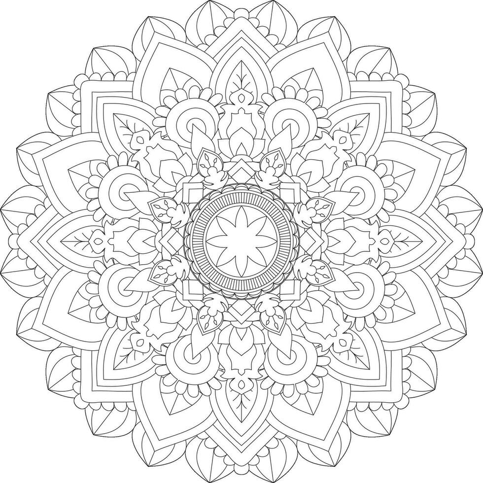 Vector abstract mandala pattern. Design for a wallpaper Paint shirt and tile Sticker Design, coloring book Lace pattern The tattoo. Mandala. Mandala Coloring Pages. Flower Mandala. Coloring Pages
