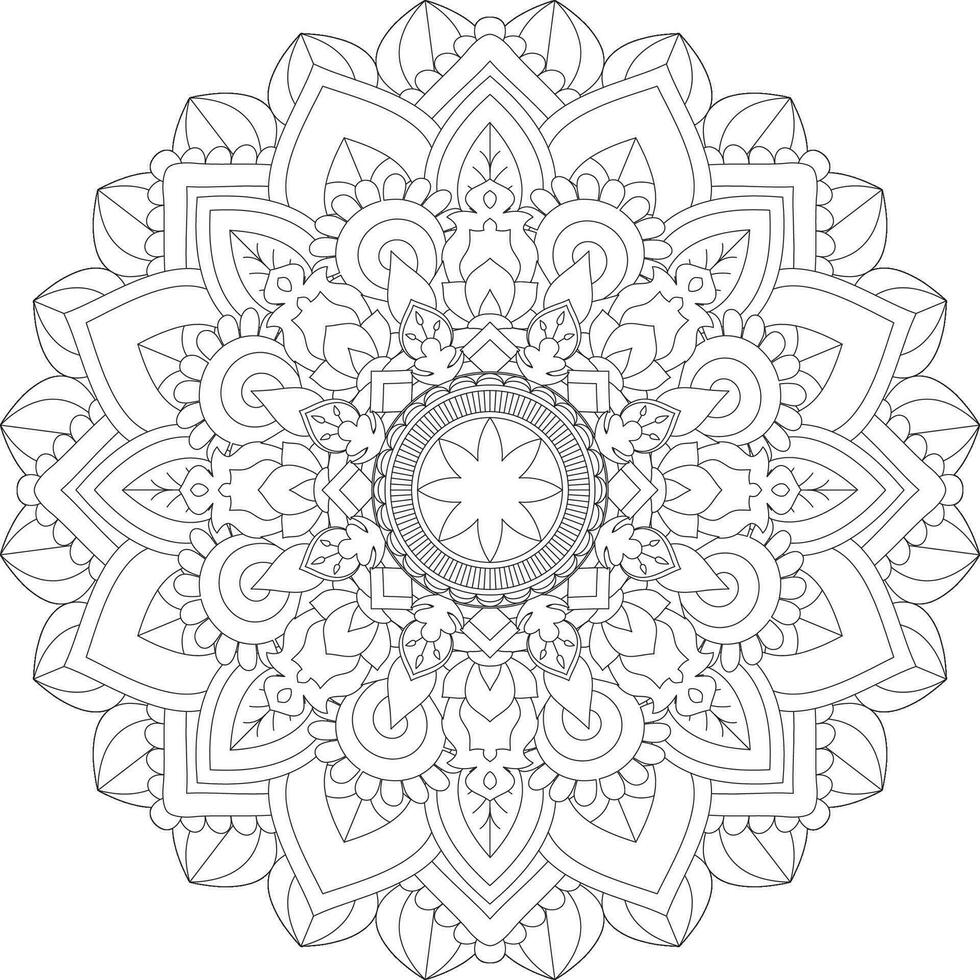 vector resumen mandala modelo. diseño para un fondo de pantalla pintar camisa y loseta pegatina diseño, colorante libro cordón modelo el tatuaje. mándala mandala colorante paginas flor mándala colorante paginas