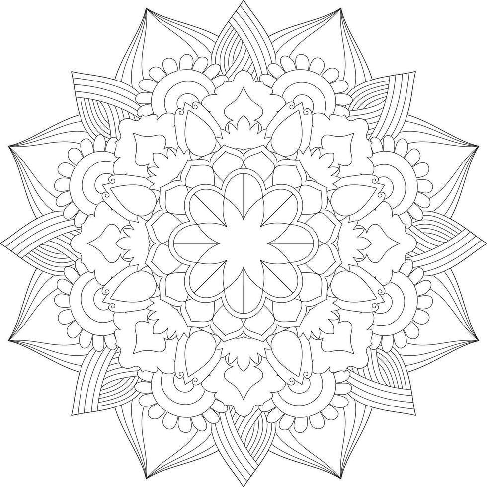 vector resumen mandala modelo. diseño para un fondo de pantalla pintar camisa y loseta pegatina diseño, colorante libro cordón modelo el tatuaje. mándala mandala colorante paginas flor mándala colorante paginas