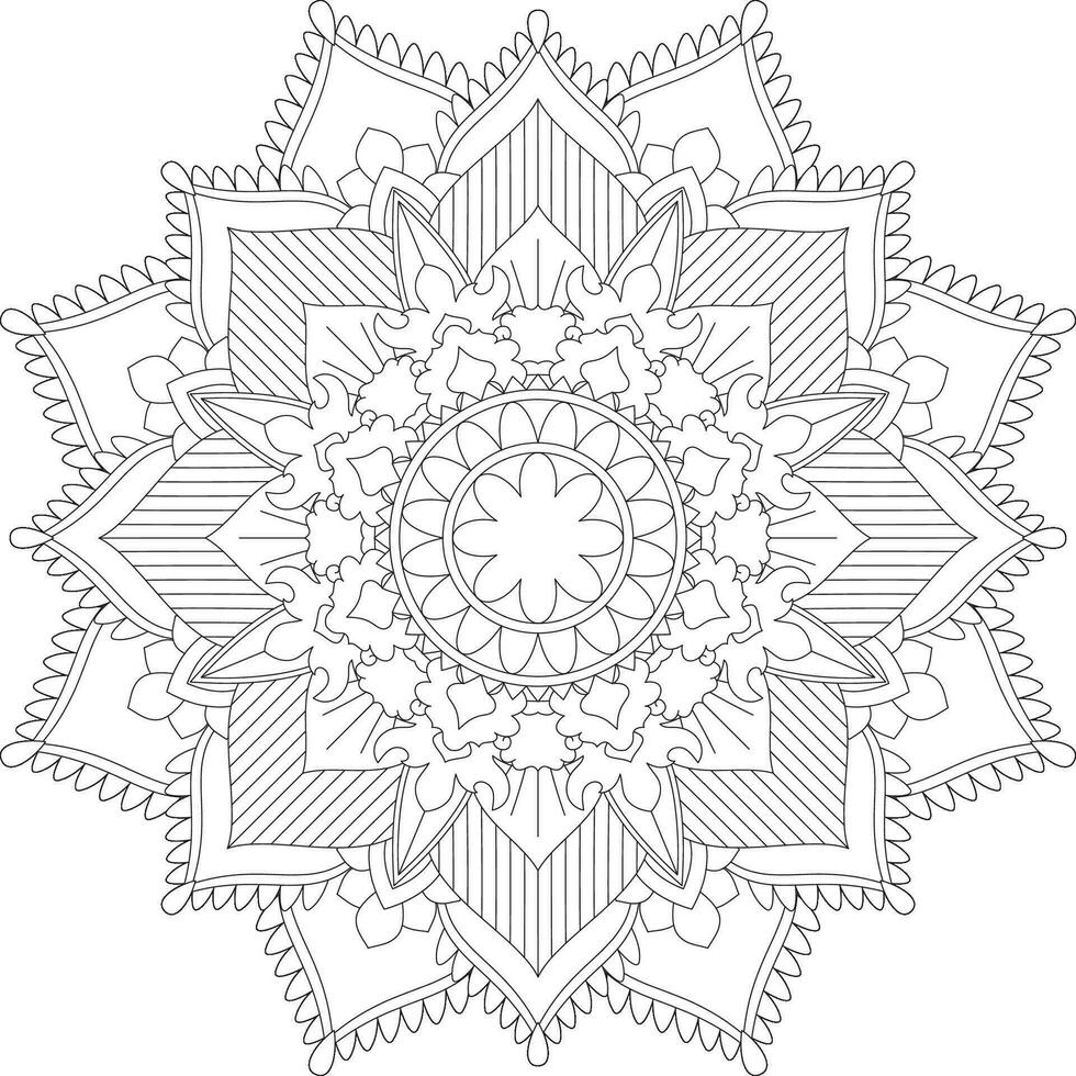 vector resumen mandala modelo. diseño para un fondo de pantalla pintar camisa y loseta pegatina diseño, colorante libro cordón modelo el tatuaje. mándala mandala colorante paginas flor mándala colorante paginas