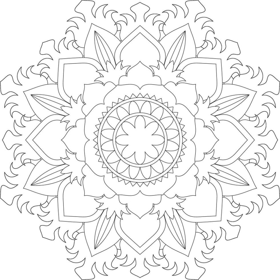 Vector abstract mandala pattern. Design for a wallpaper Paint shirt and tile Sticker Design, coloring book Lace pattern The tattoo. Mandala. Mandala Coloring Pages. Flower Mandala. Coloring Pages