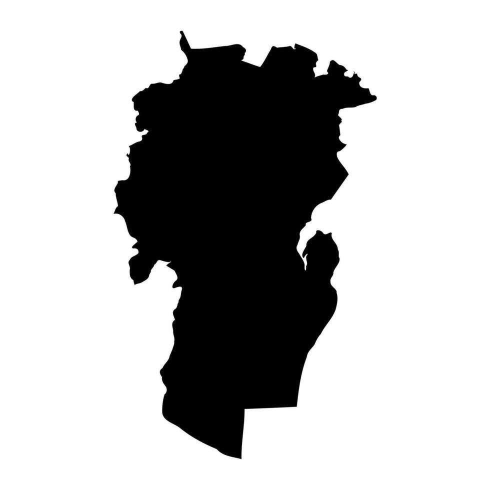 khenchela provincia mapa, administrativo división de Argelia vector