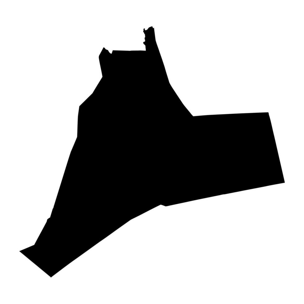 Ouargla province map, administrative division of Algeria. vector