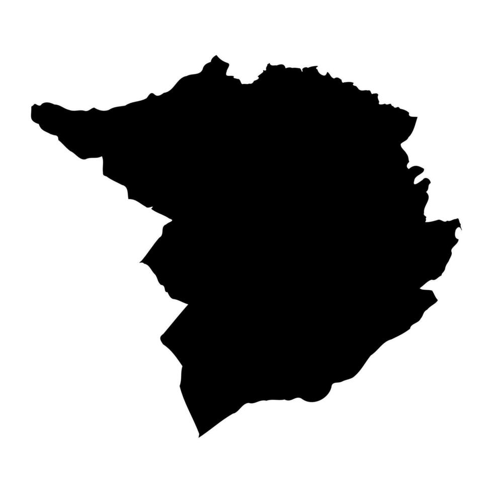 tremecén provincia mapa, administrativo división de Argelia vector