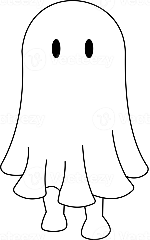 simple cartoon ghost. png