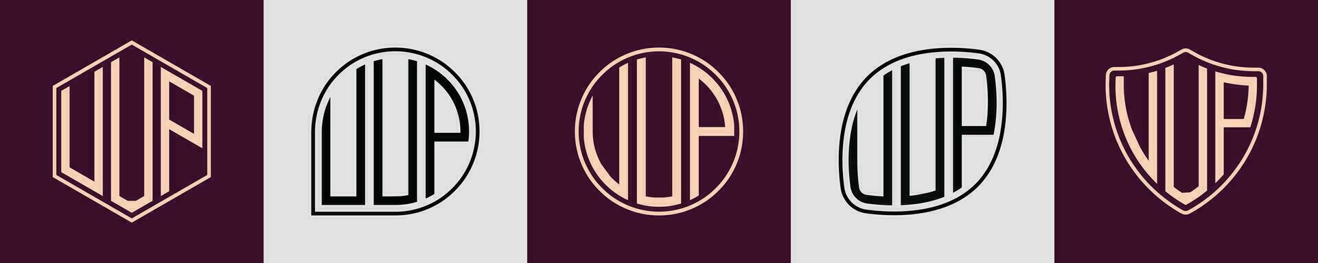 Creative simple Initial Monogram UUP Logo Designs. vector