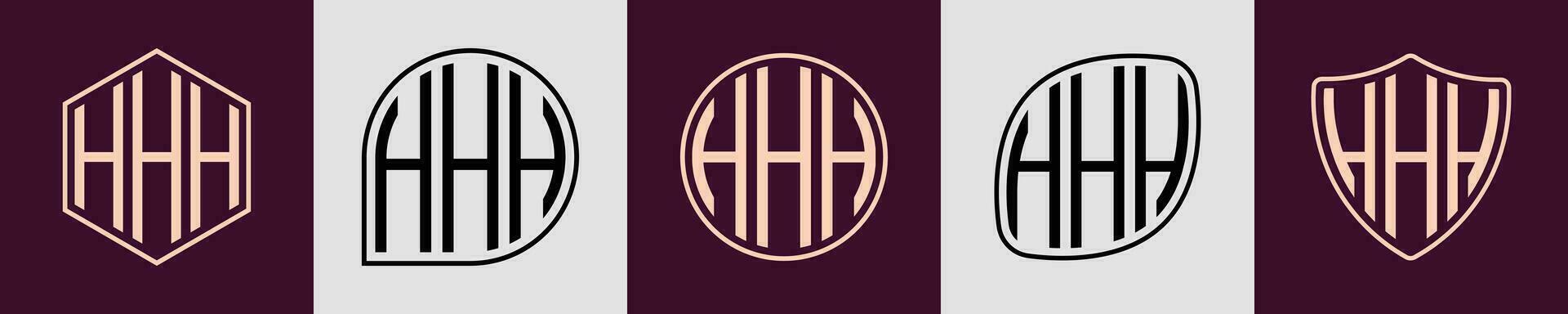 Creative simple Initial Monogram HHH Logo Designs. vector