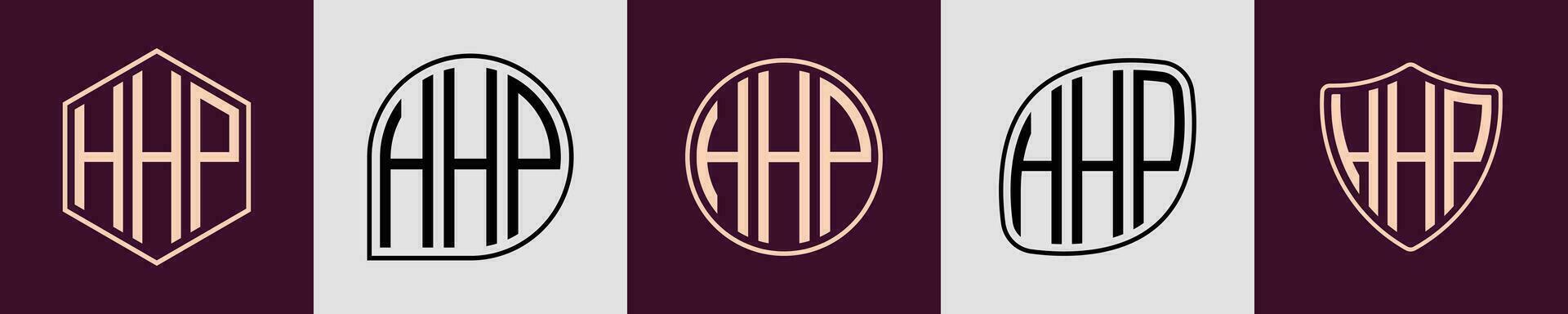 Creative simple Initial Monogram HHP Logo Designs. vector