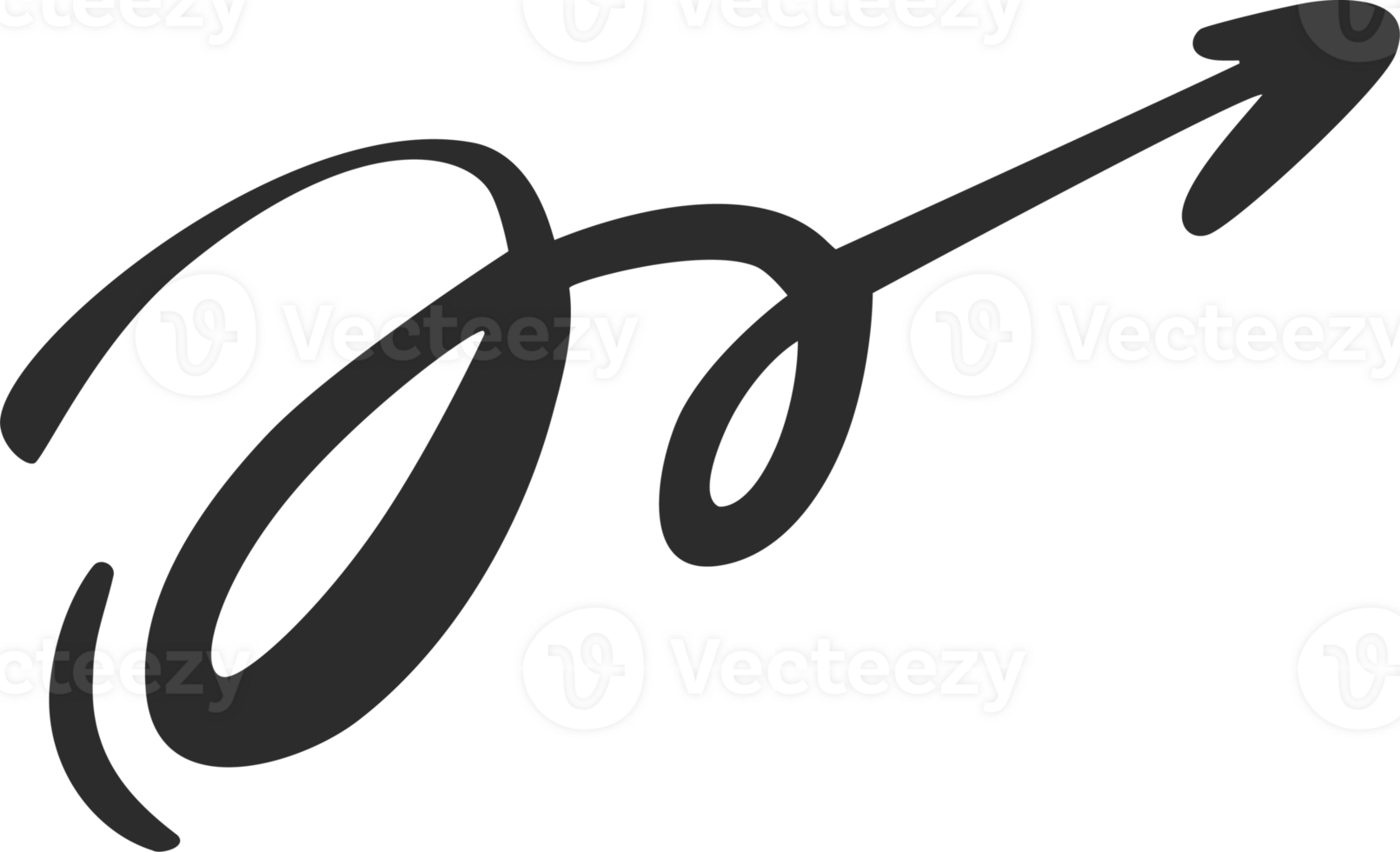 Doodle arrow. Hand drown lines and curve scribbles. Sketch of abstract pointer in different shape png