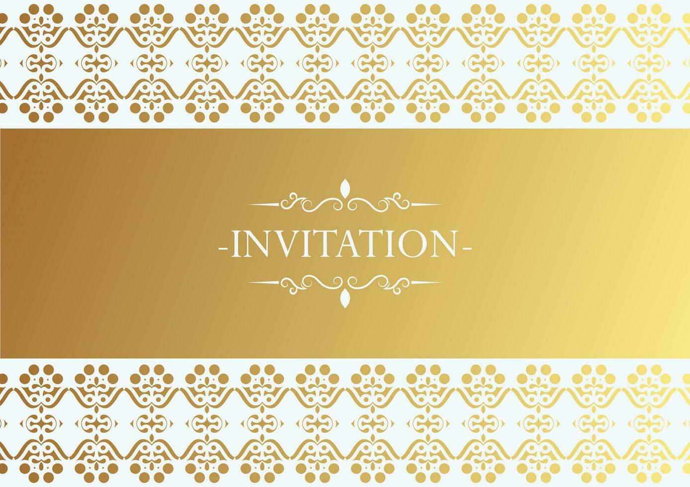 luxury invitation background style ornamental pattern vector