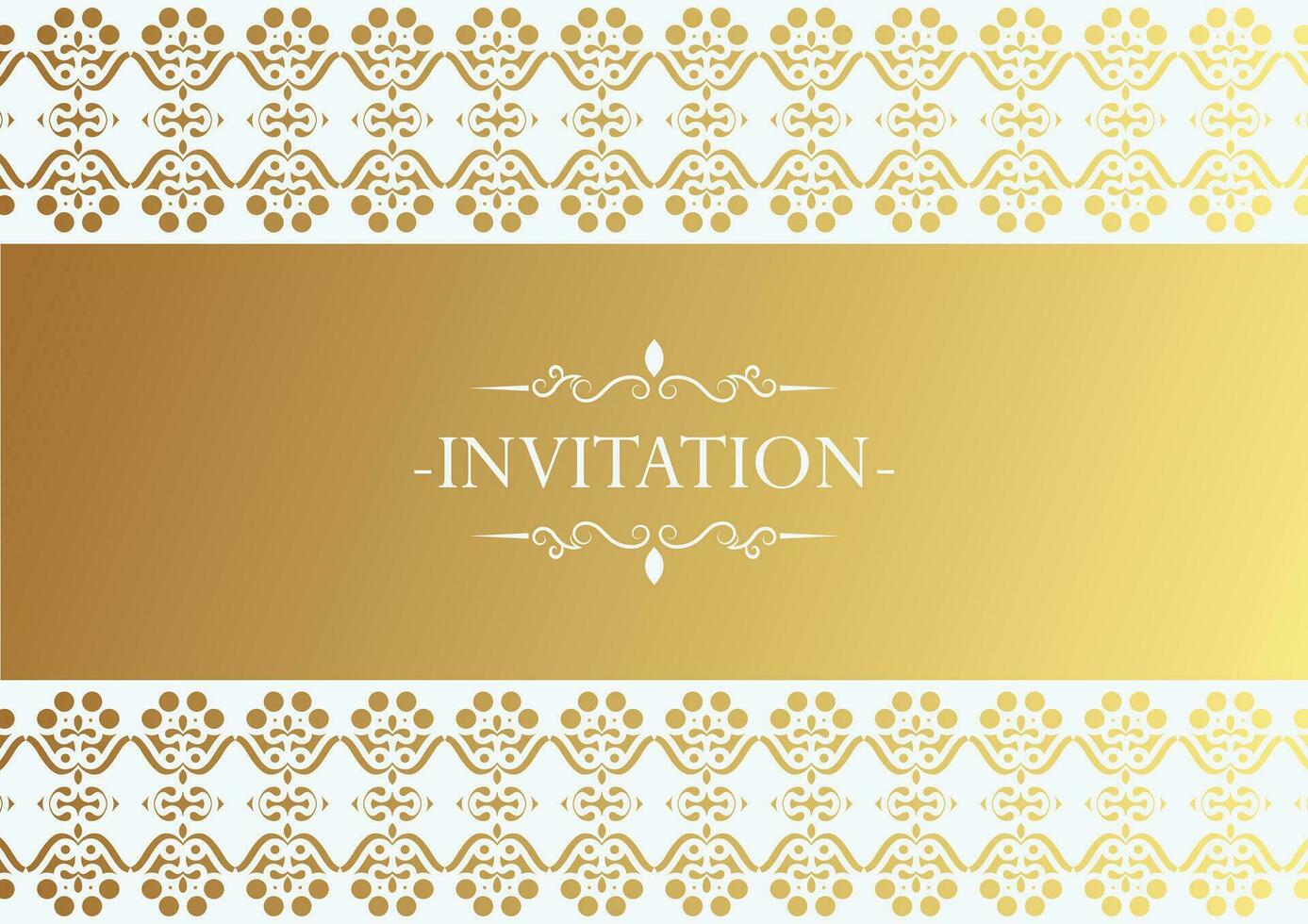 patrón ornamental de estilo de fondo de invitación de lujo vector