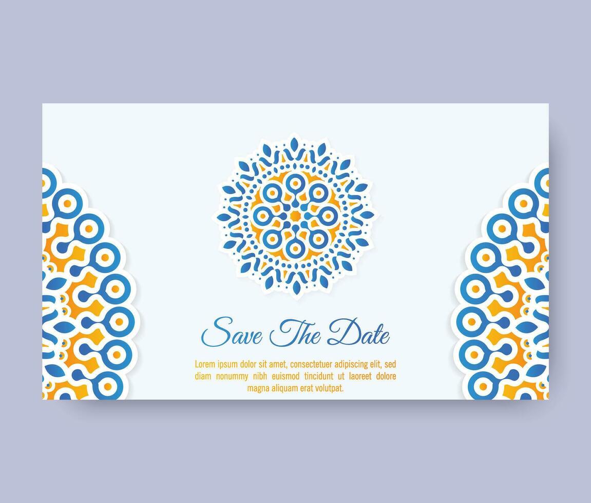 Invitation card vector design vintage style