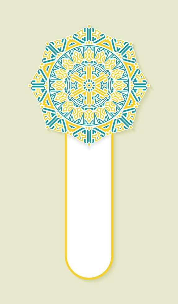 banner decorativo mandala colorido vector