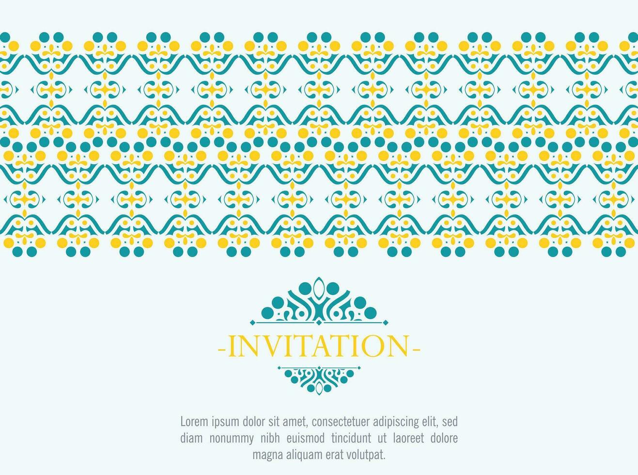 tarjeta de invitación diseño vectorial estilo vintage vector