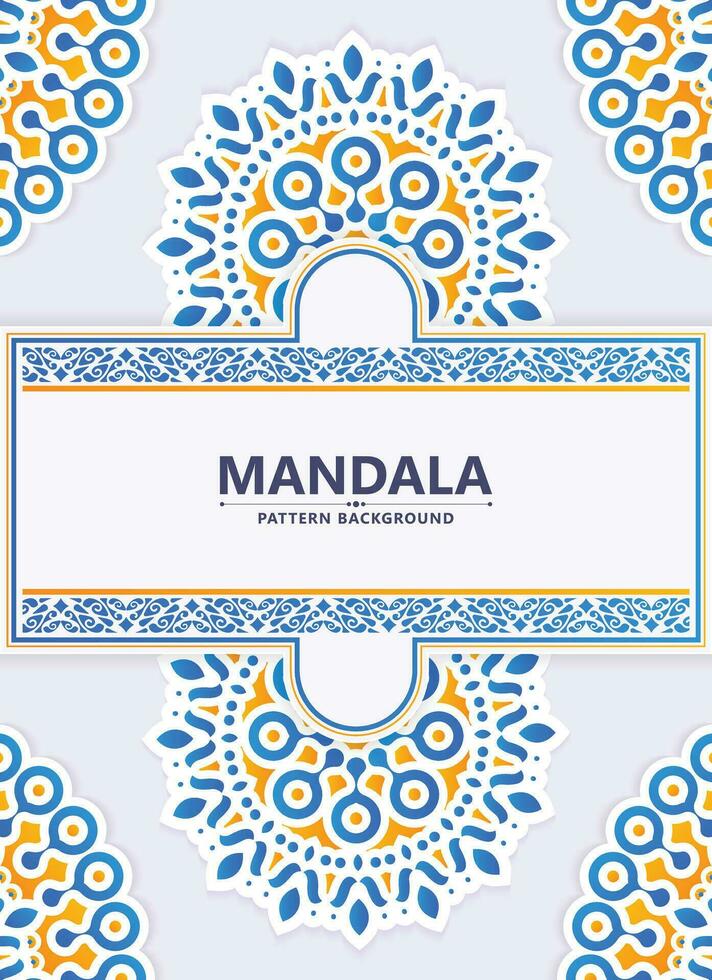 Colorful decorative mandala style background vector