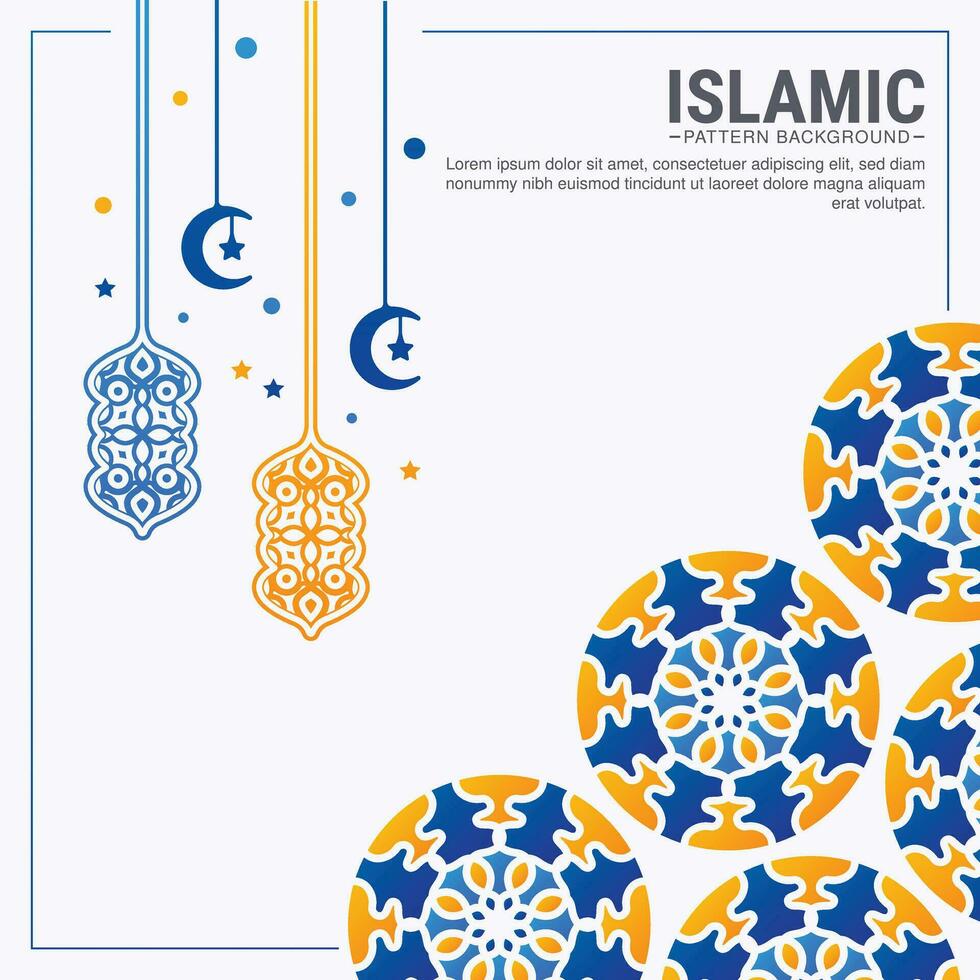 Ramadan kareem season mandala style background vector