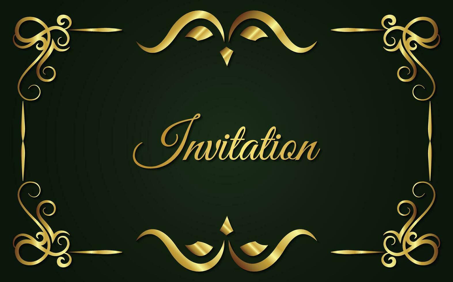 patrón ornamental de estilo de fondo de invitación de lujo vector