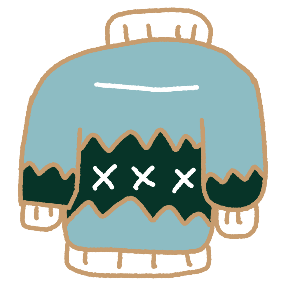Cute Christmas cartoon design element decoration png