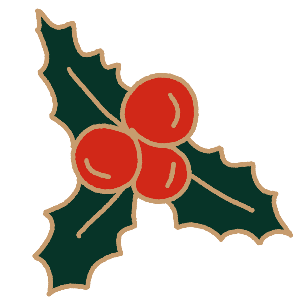 Cute Christmas cartoon design element decoration png