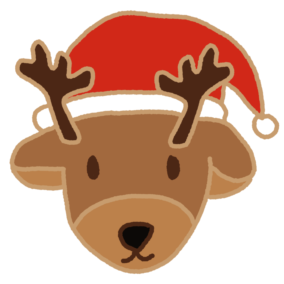 Cute Christmas cartoon design element decoration png