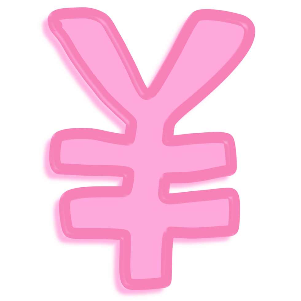 Hand drawn mathematical symbol colorful png
