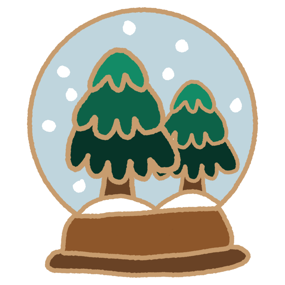 Cute Christmas cartoon design element decoration png