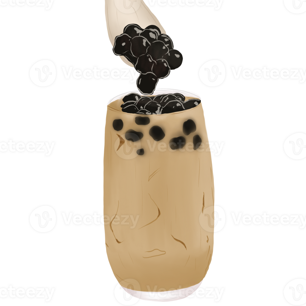Sweet bubbles tea png
