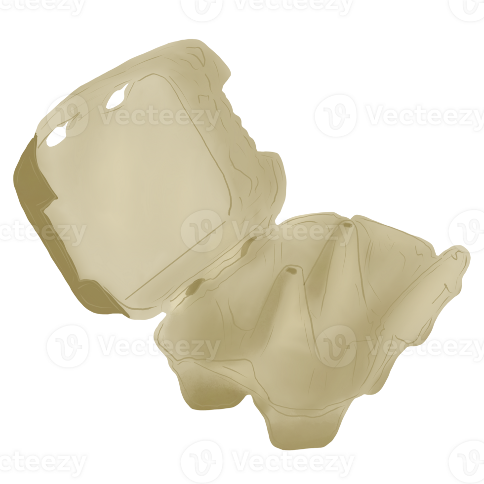 Egg packaging garbage png