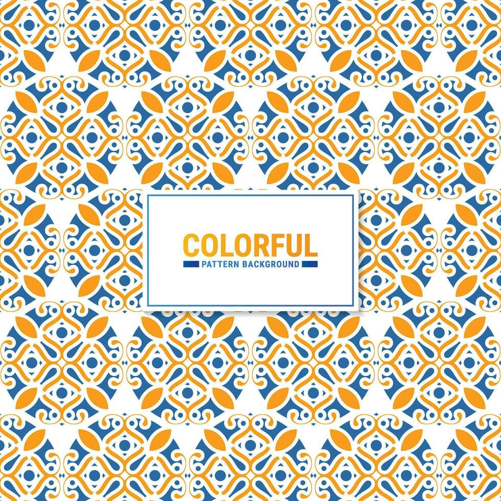 Colorful abstract geometric pattern design vector