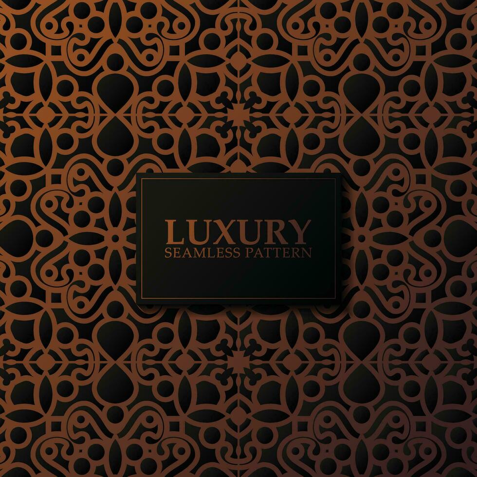 luxury dark seamless pattern background vector