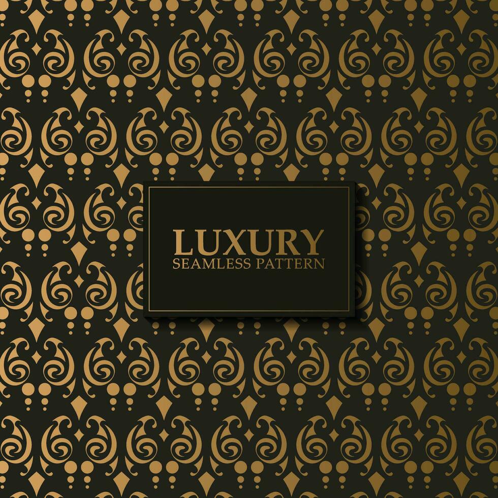 luxury dark seamless pattern background vector