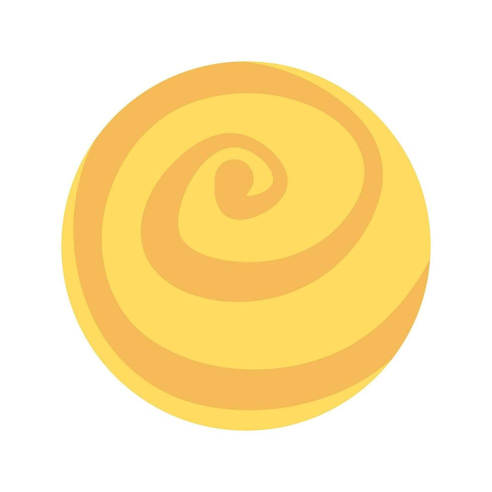 Whirl planet sphere 2D cartoon object. Cosmic globe spiral isolated vector item white background. Sand whirlpool exoplanet. Planetary exploration. Fantasy surface color flat spot illustration