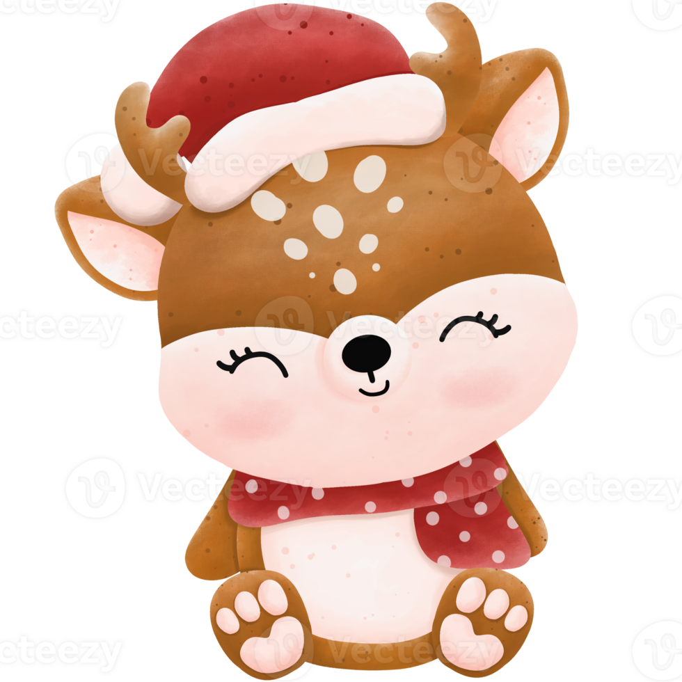 Christmas reindeer character png