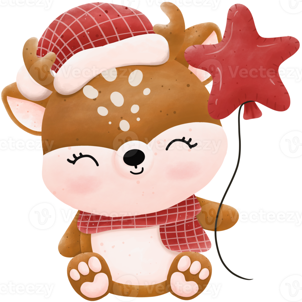 Christmas reindeer character png