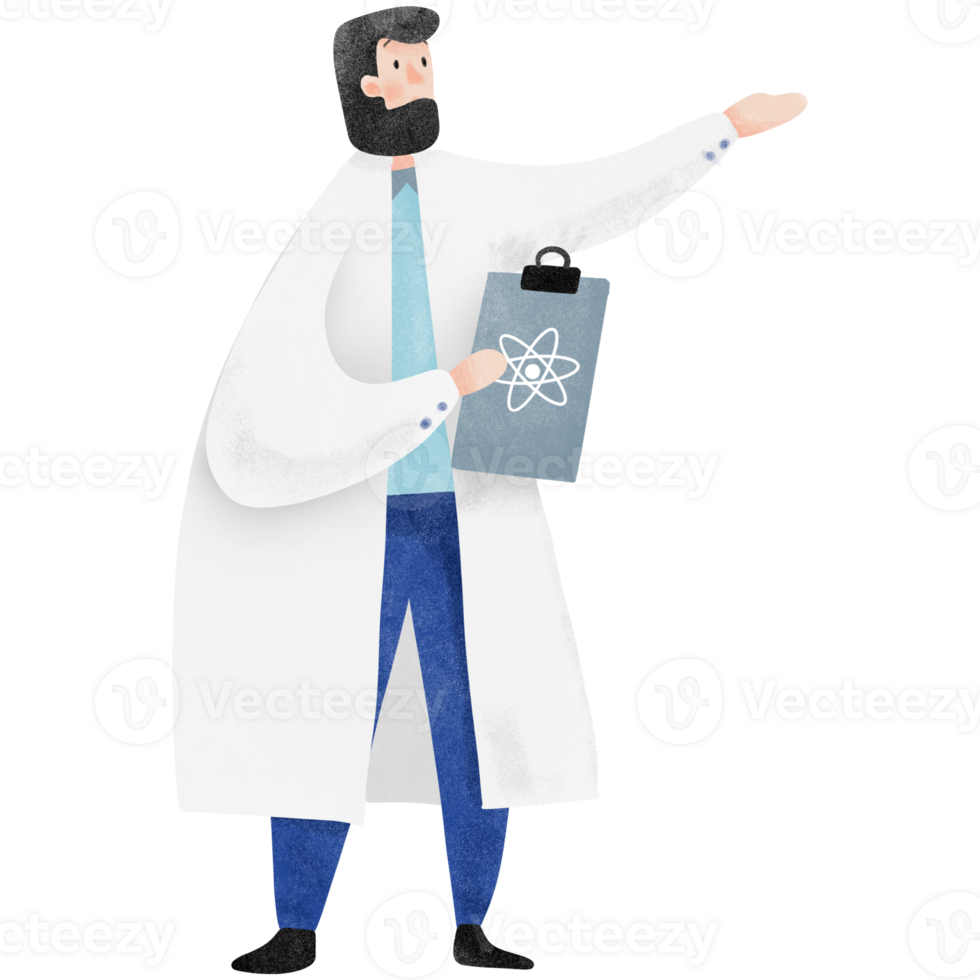 Scientist in laboratory png