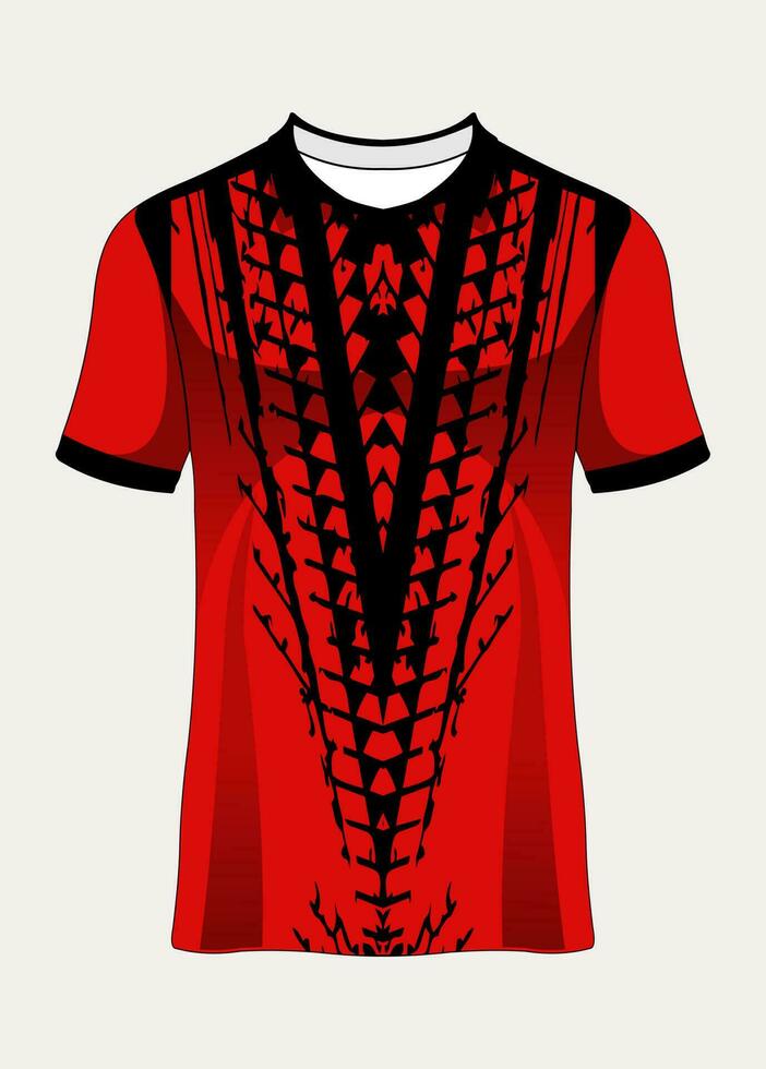 Sports jersey template for team uniforms soccer jersey racing vector