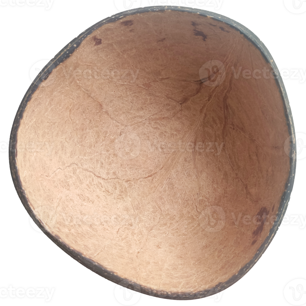 bowl made of coconut shell, handmade png