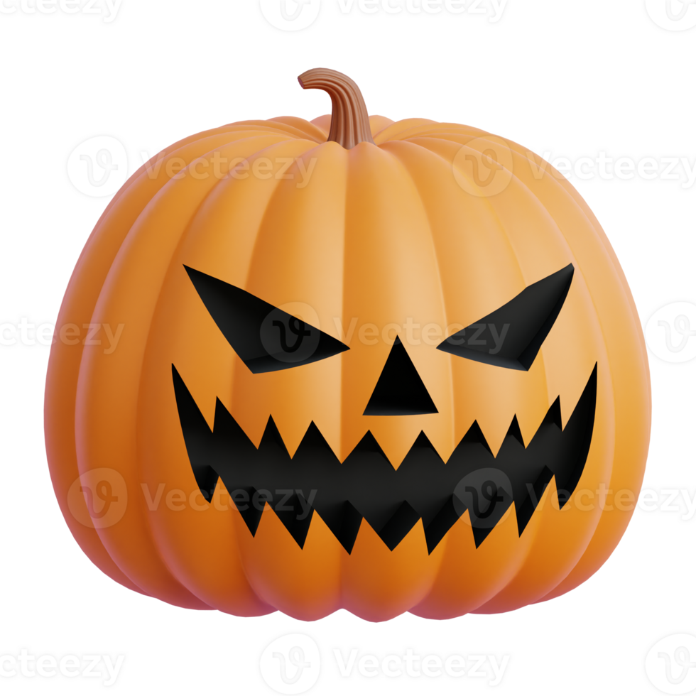 Halloween Pumpkin 3d Icon Illustrations png