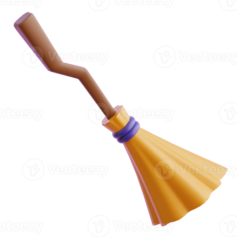 Broomstick 3d Icon Illustrations png