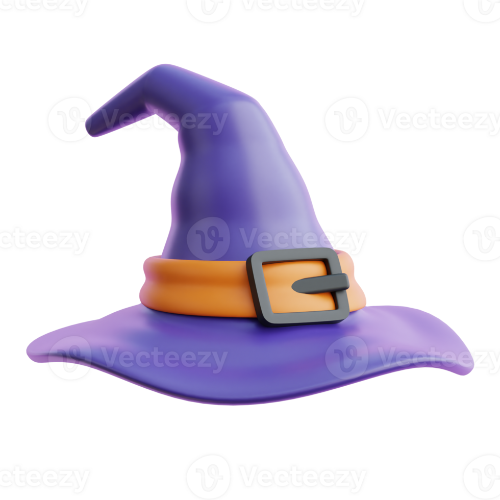 Witch Hat 3d Icon Illustrations png